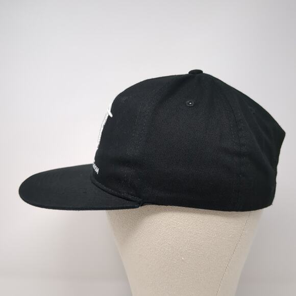 Bodybuilding Snapback Hat Black One Size Adjustable Embroidered Wicked Wear - Picture 3 of 10